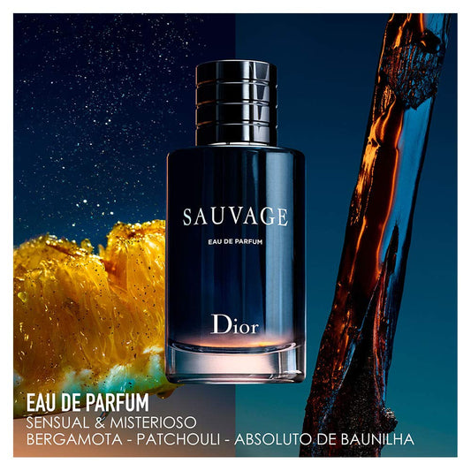 Christian Dior Sauvage Eau De Parfum Spray For Men, 3.4 Ounce