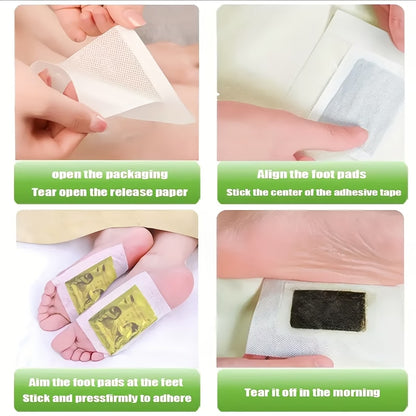 Deep Cleansing Foot Patch 30 Pcs Natural Bamboo Vinegar Ginger Powder Foot Pads